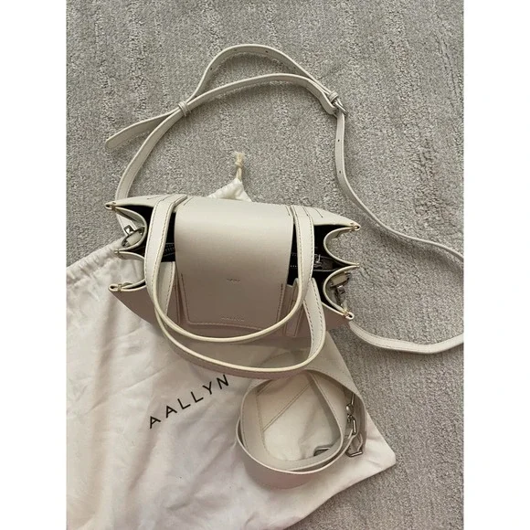 AALLYN Stella Satchel Mini Shoulder Bag Purse With Dust Bag - Picture 3 of 14